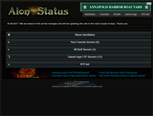 Tablet Screenshot of aionstatus.net